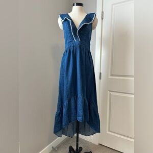 NWT Molly Bracken Ruffle Trim Woven Dress – Sz S